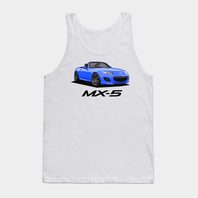 Mazda MX-5 Miata NC - NC2 Blue Tank Top by Woreth